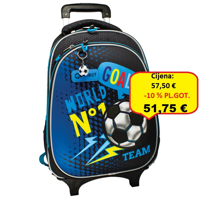 Ruksak školski s kotačićima XT Goal Connect